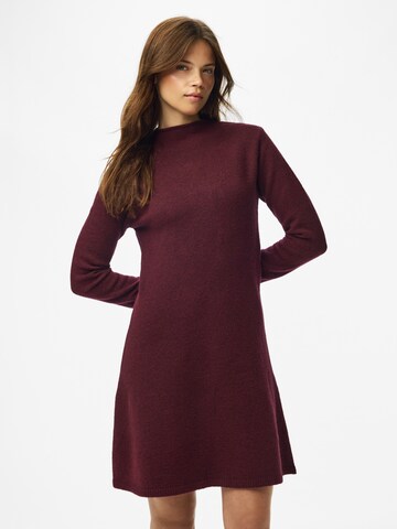 PIECES - Vestido de punto 'PCJunna' en rojo: frente