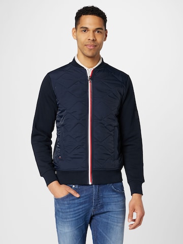 TOMMY HILFIGER Tussenjas in Blauw: voorkant