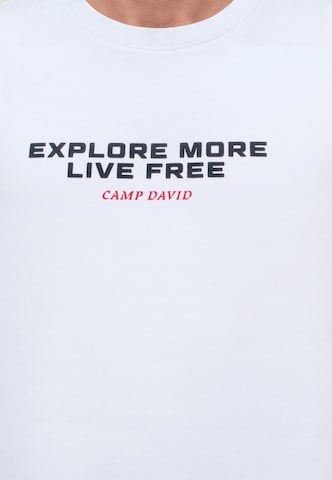 Felpa di CAMP DAVID in bianco