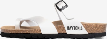 Bayton - Zapatos abiertos 'Diane' en blanco: frente