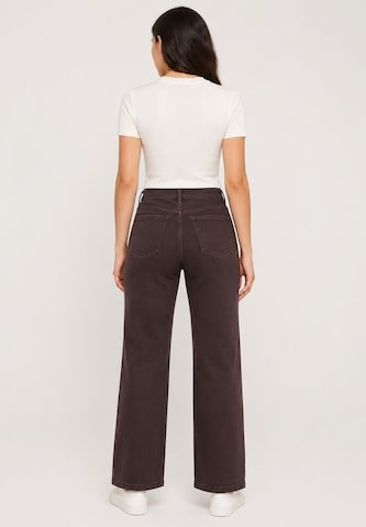 Wide Leg Jean Elara en marron