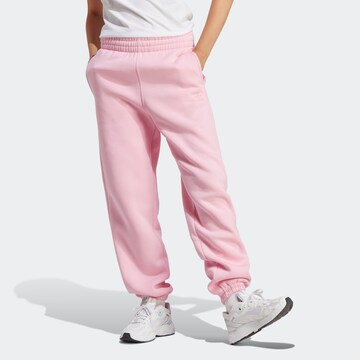 ADIDAS ORIGINALS Tapered Hose 'Essentials Fleece' in Pink