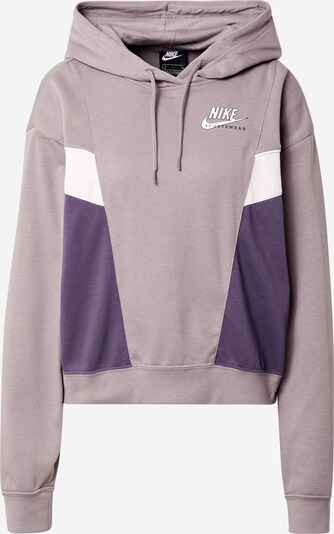 Nike Sportswear Sweater majica 'Heritage' u lila / tamno ljubičasta / bijela, Pregled proizvoda
