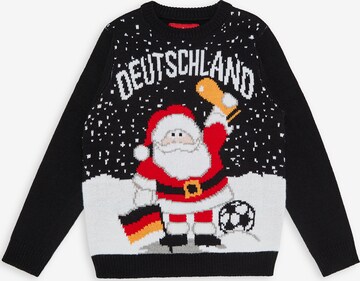 Pullover 'Germany' di Threadboys in nero: frontale