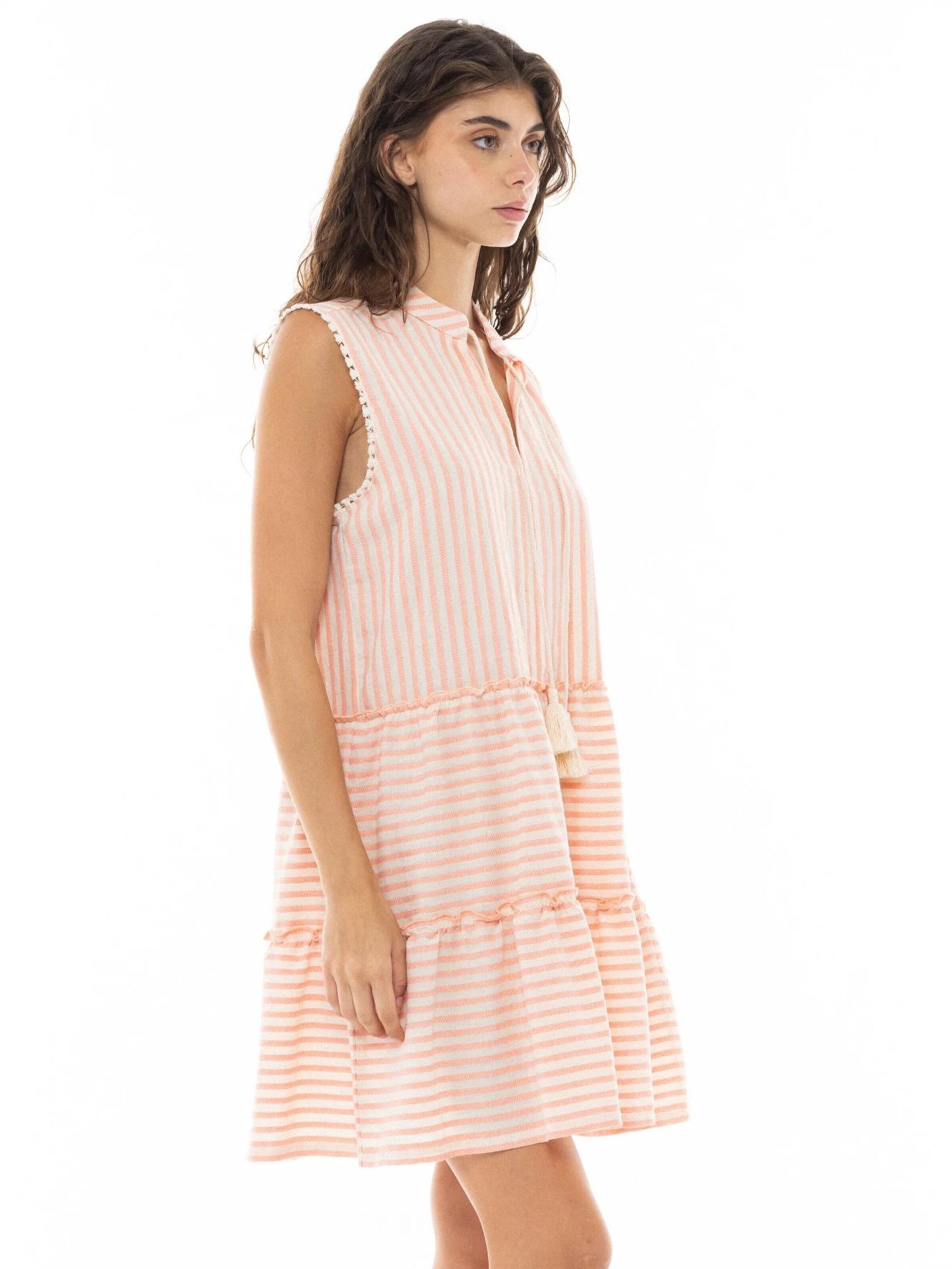 Pink Label Καλοκαιρινό φόρεμα σε πορτοκαλί