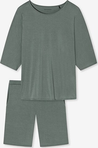 SCHIESSER Pyjama in Groen: voorkant