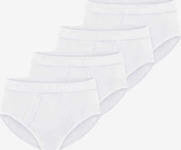 SCHIESSER Slip 'Cotton Essentials Feinripp' in Wit: voorkant