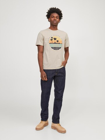 T-Shirt 'SUMMER VIBE' JACK & JONES en beige