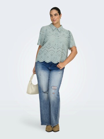 ONLY Carmakoma - Blusa 'CARValais' en verde