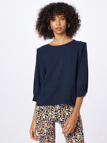 TOM TAILOR DENIM Blouse in Blauw: voorkant