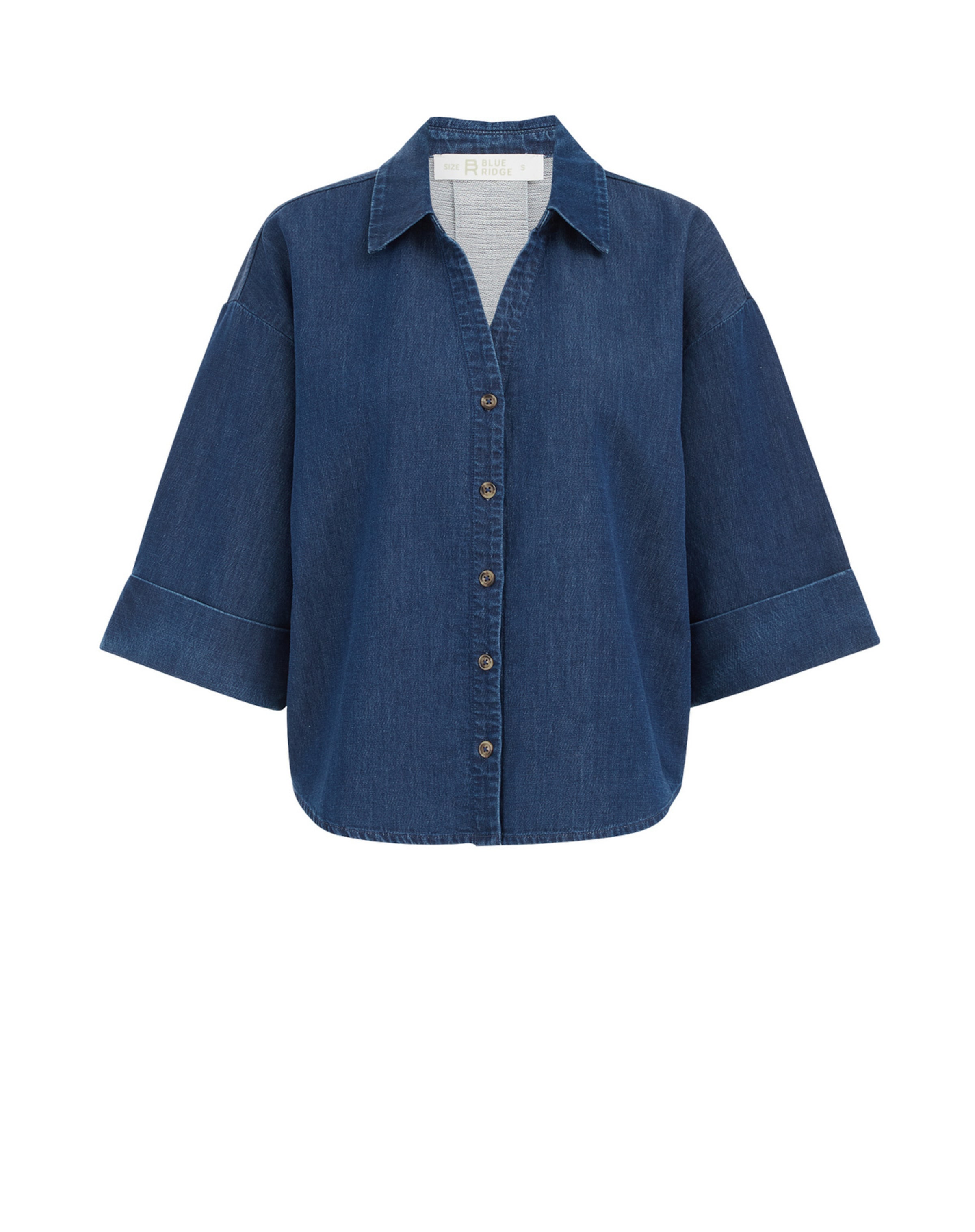WE Fashion Blouse in Blauw: voorkant