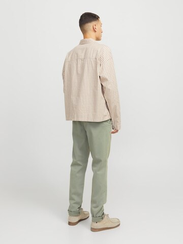 JACK & JONES Slimfit Παντελόνι τσίνο 'JJIMarco JJBowie' σε πράσινο