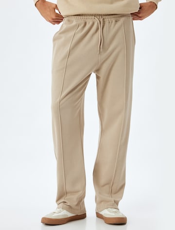 Koton Loosefit Pantalon in Beige: voorkant
