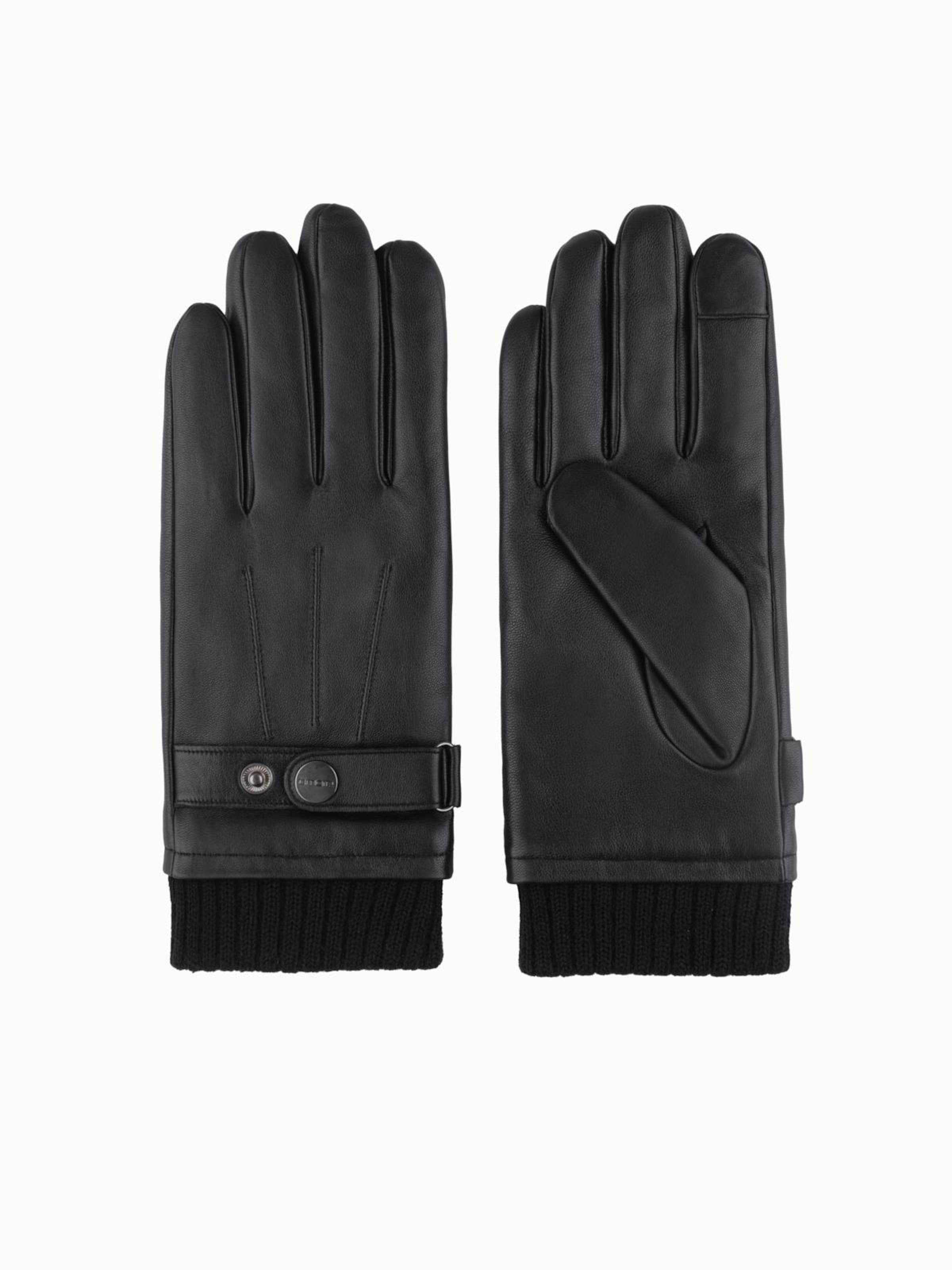 Gants Ombre en noir : devant