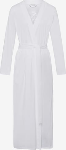 Hanro Dressing Gown ' Naila ' in White: front