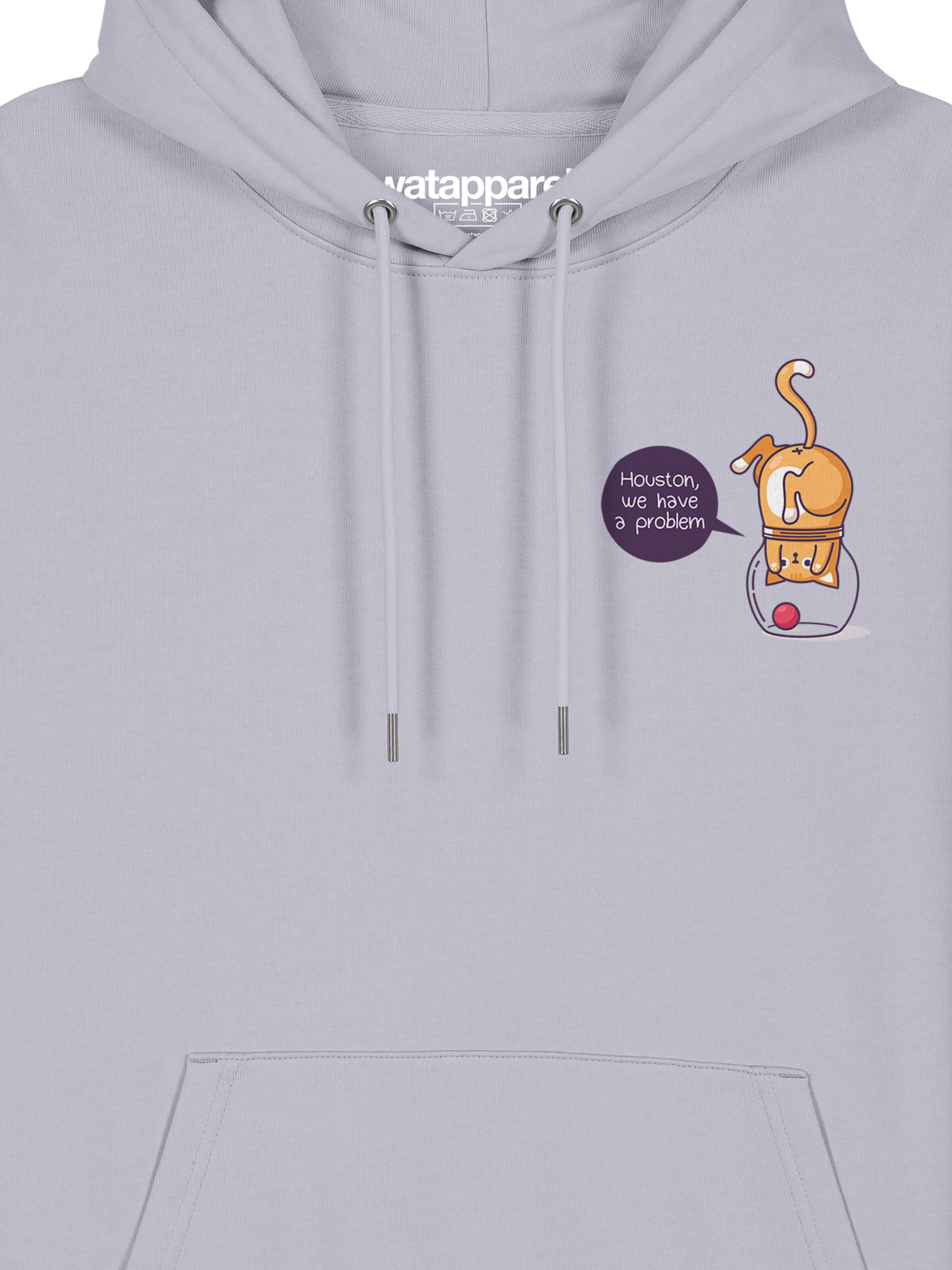 Sweat-shirt ' Funny Cat ' Watapparel en violet