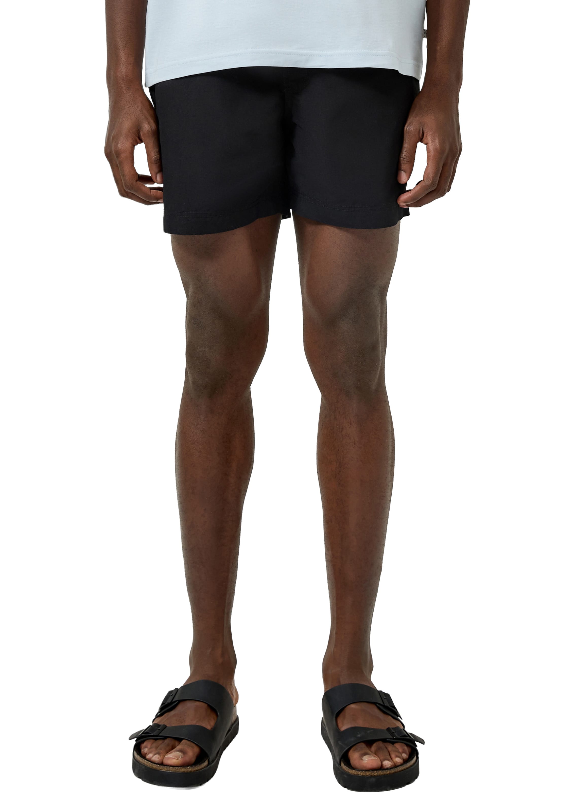 QS Badeshorts in Schwarz: Vorderseite