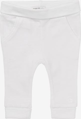 Noppies Zwężany krój Spodnie 'Humpie' w kolorze biały: przód