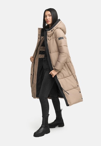 NAVAHOO Mantel 'Taublüte XIV' in Beige