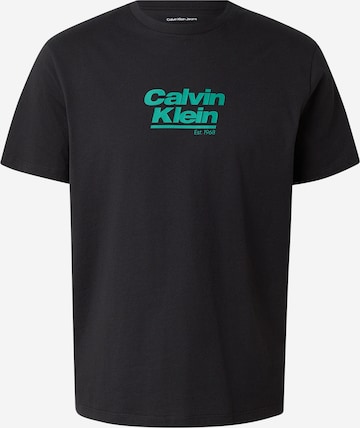 Calvin Klein JeansMajica - crna boja: prednji dio