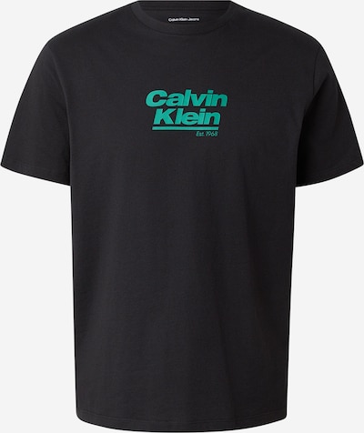 XXS dydžio Marškinėliai '30S' iš Calvin Klein Jeans, spalva – žalia / juoda, Prekių apžvalga