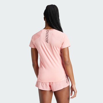 ADIDAS PERFORMANCE Funkčné tričko 'ADIZERO' - Ružová