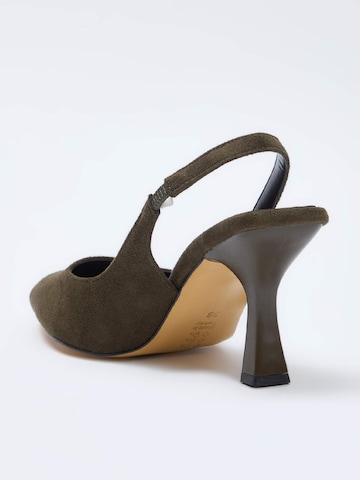 Escarpins à bride arrière Trendyol en vert