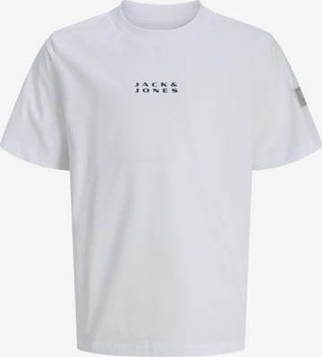 Jack & Jones Junior Shirt 'Point' in Weiß: Vorderseite