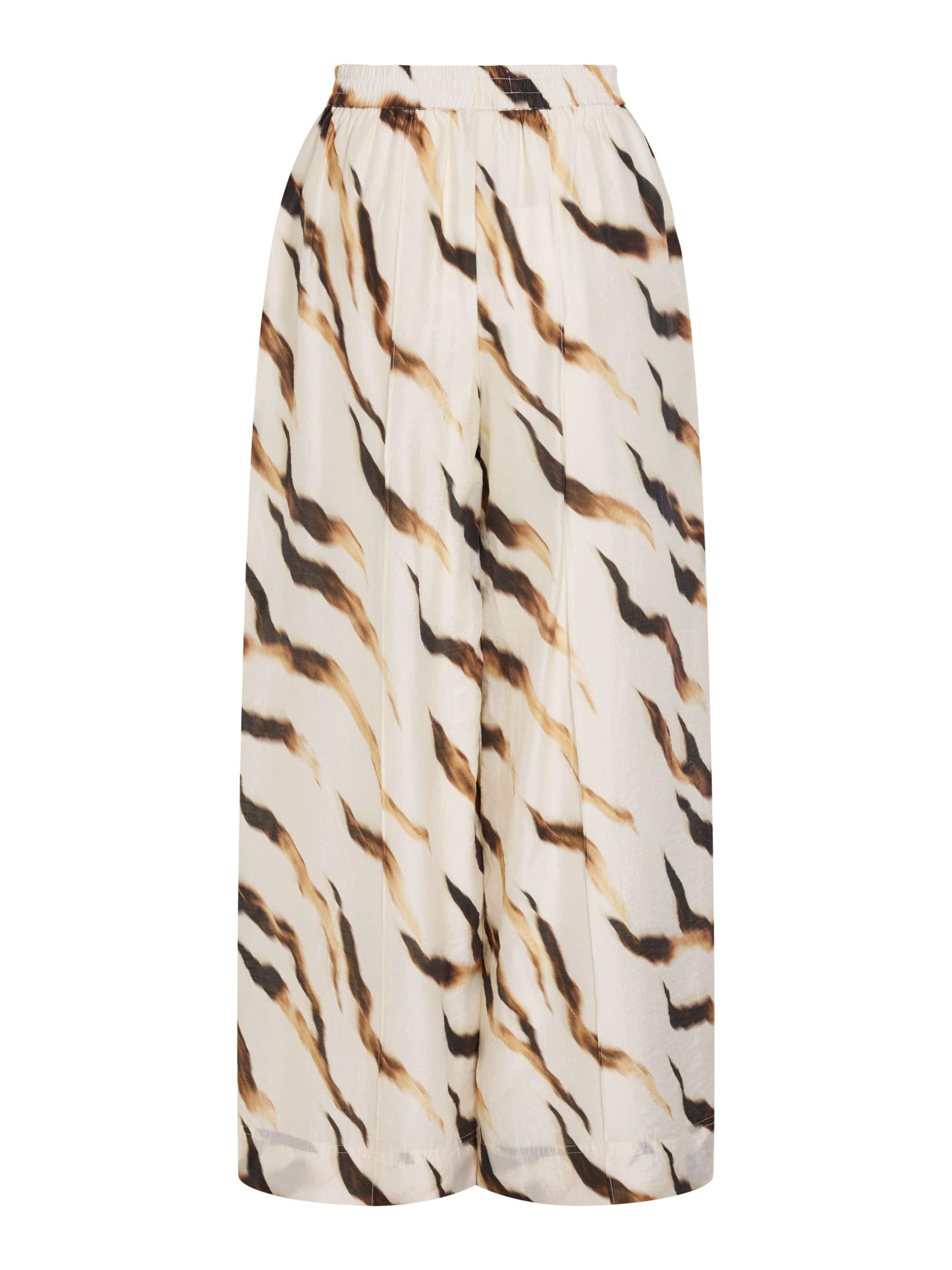 ROUGE EDIT - Pierna ancha Pantalón en gris