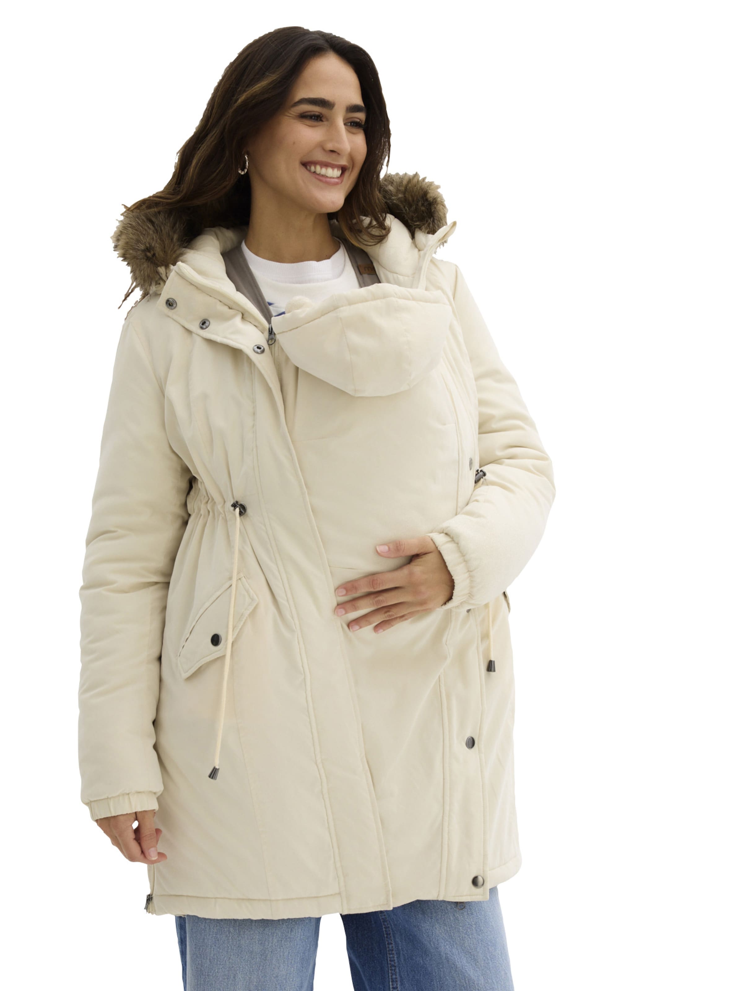 bonprix Zimní parka – béžová: přední strana