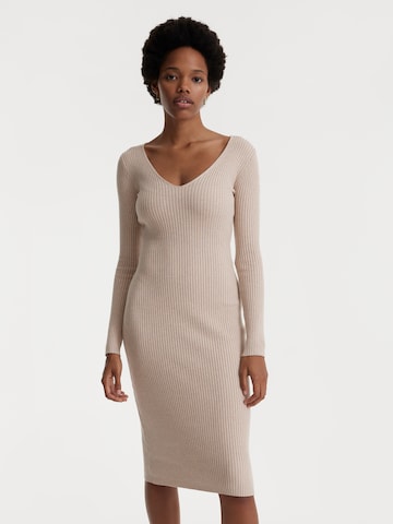 EDITED Jurk 'JUNA' in Beige: voorkant