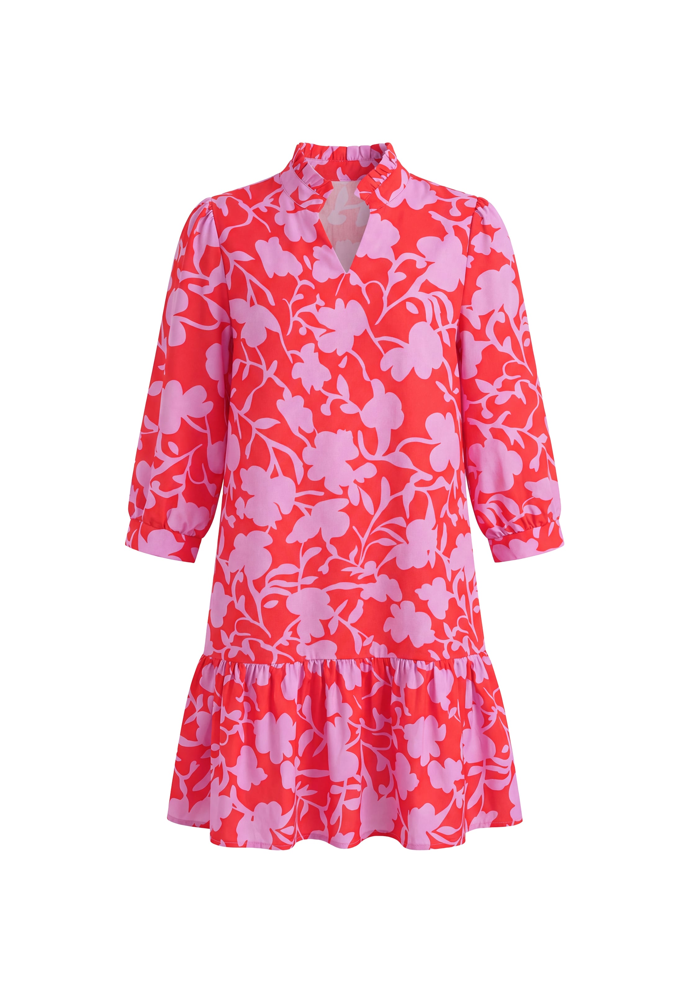 Usha - Vestido en rojo: frente