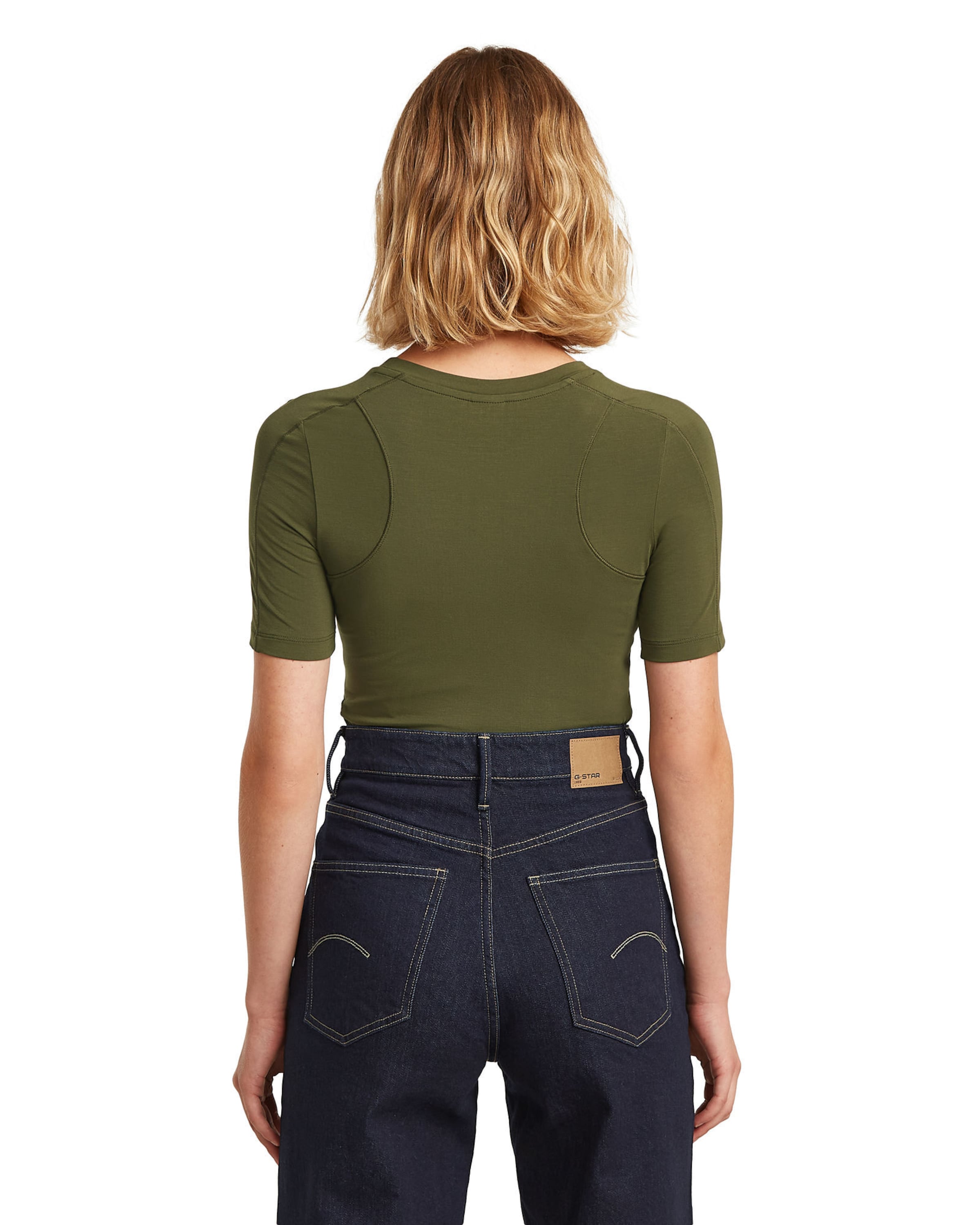 G-STAR Shirtbody - '2nd Skin Bodysuit T-Shirt' in Grün