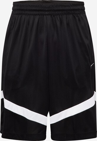 NIKE Regular Workout Pants in Black: front