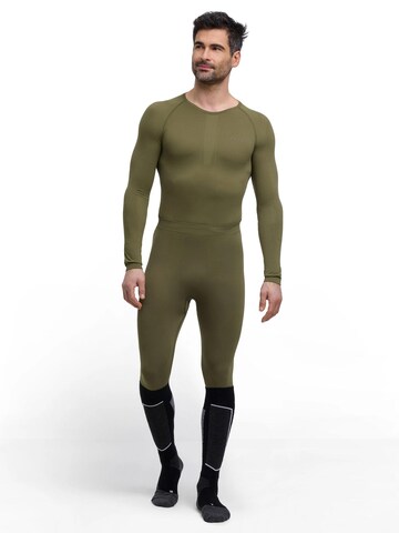 FALKE Skinny Workout Pants in Green