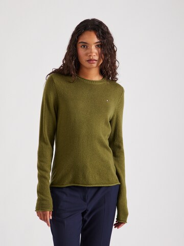 TOMMY HILFIGER Sweter w kolorze zielony: przód