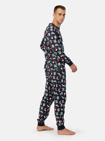 PANTONECLO Pajamas long 'Pantoneclo Men’s Pajama Set' in Mixed colours