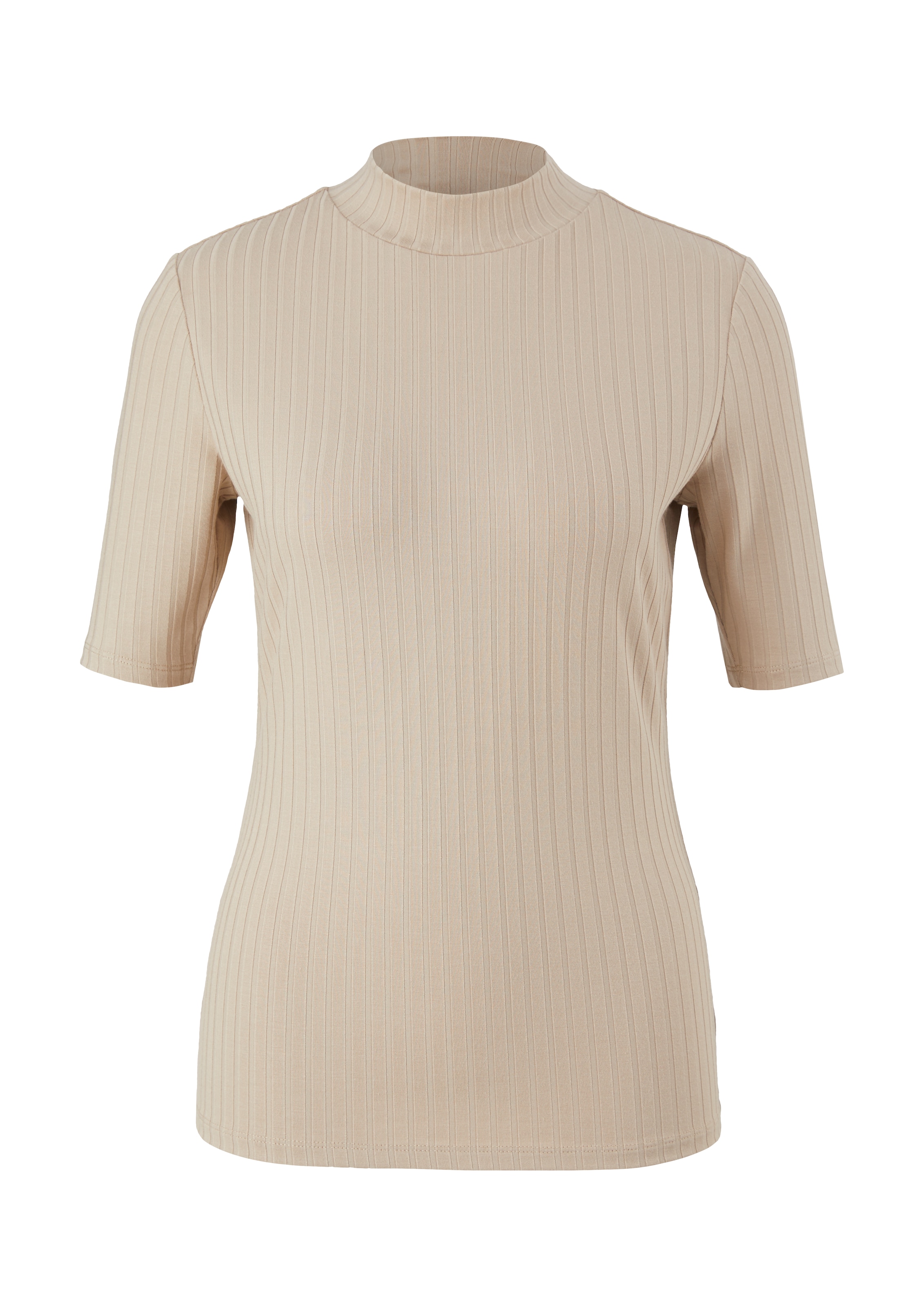 COMMA Shirt in Beige: voorkant