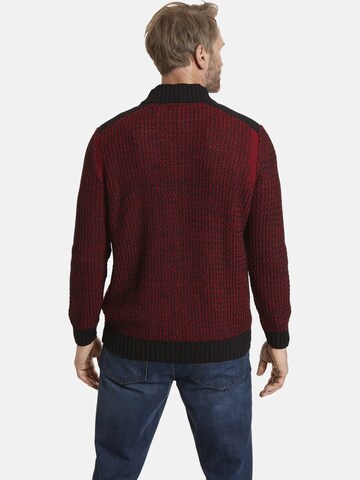 Jan Vanderstorm Knit Cardigan ' Halsten ' in Red