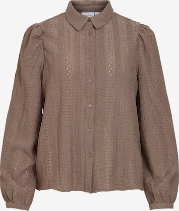 VILA - Blusa 'ZANIA' en marrón: frente