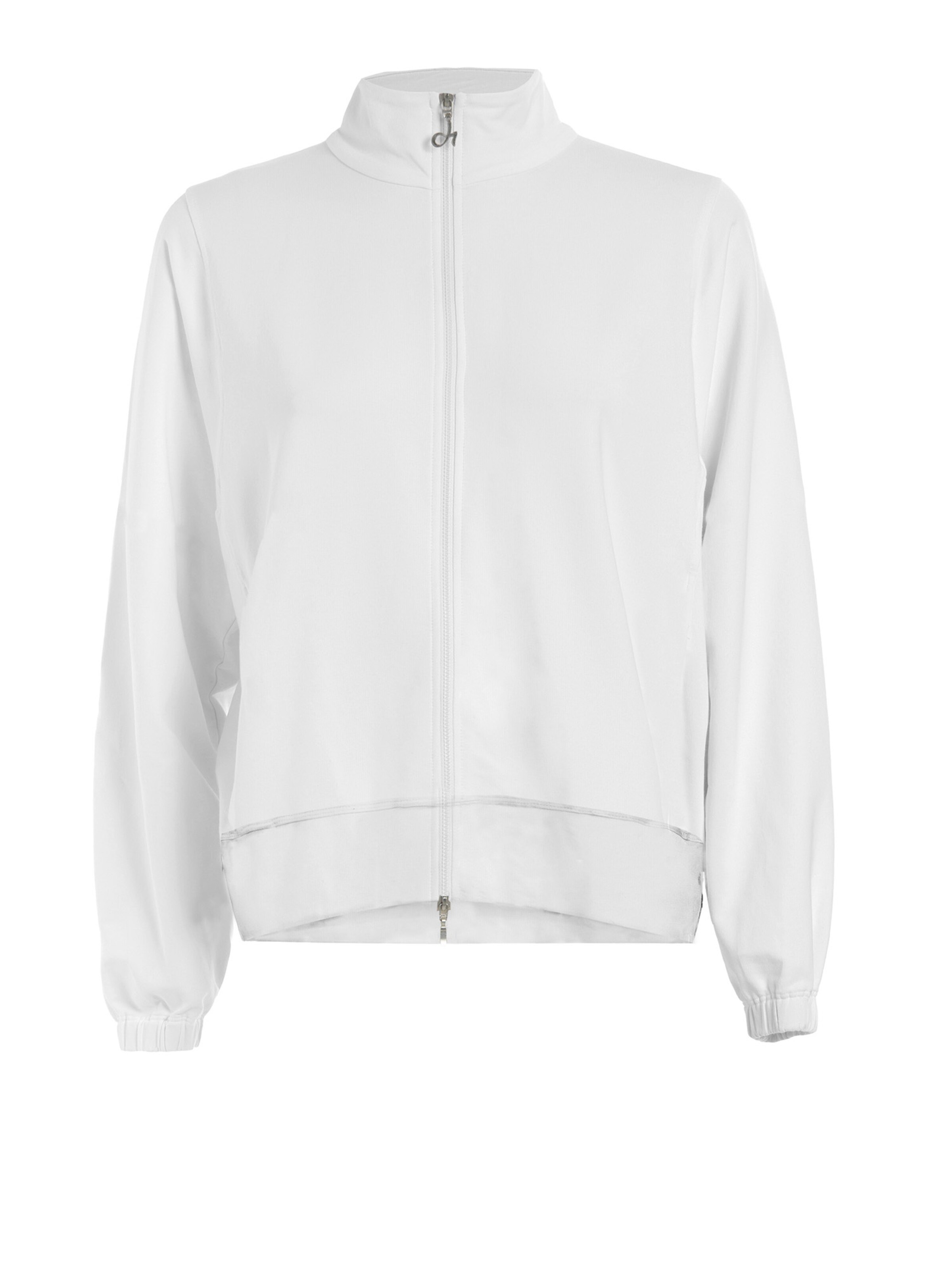 Giacca di felpa sportiva di DEHA in bianco: frontale