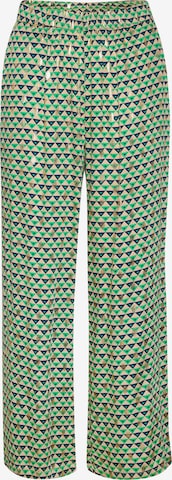 CULTURE Wide leg Pants 'Malin' in Green: front