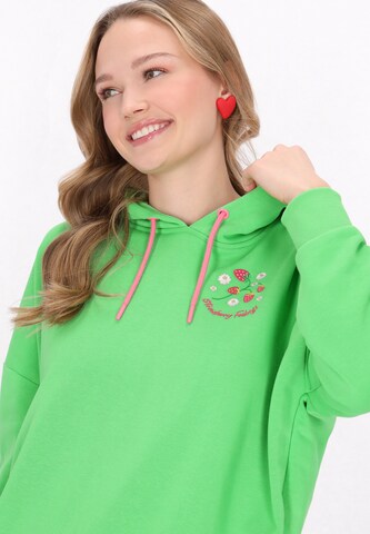 MYMO Sweatshirt 'Back to School' in Green