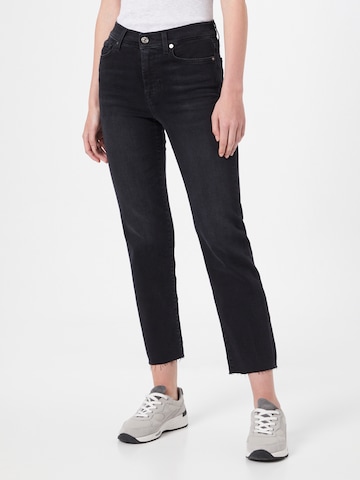 7 for all mankind Regular Jeans in Zwart: voorkant