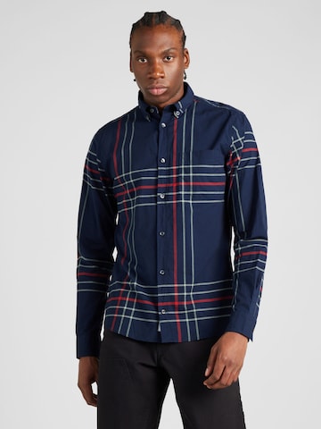 s.Oliver Regular Fit Hemd in Blau: Vorderseite