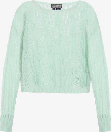 Pull-over 'Vintage' DreiMaster Vintage en vert : devant