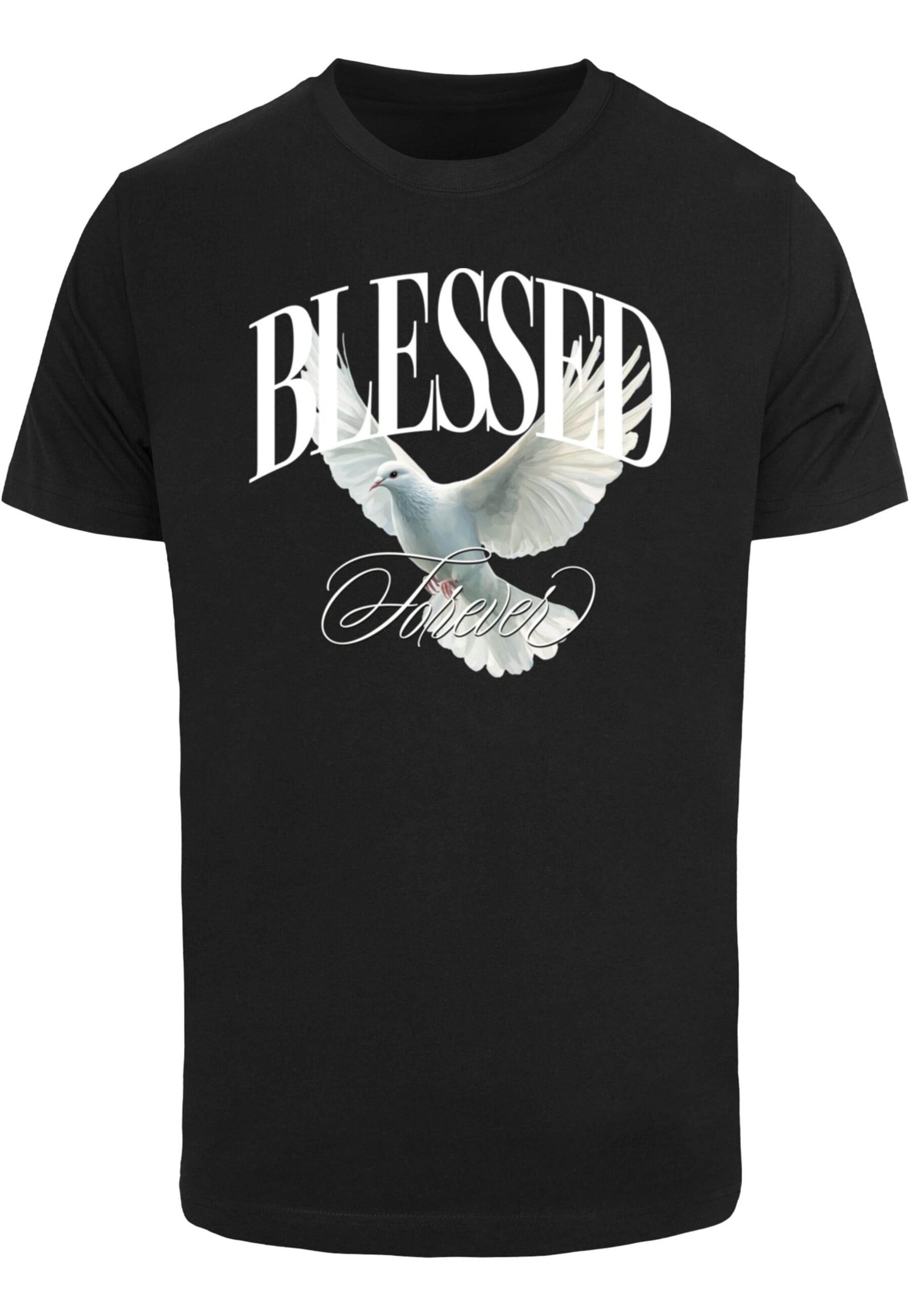 Mister Tee T-Shirt 'Blessed Forever' in Schwarz: Vorderseite
