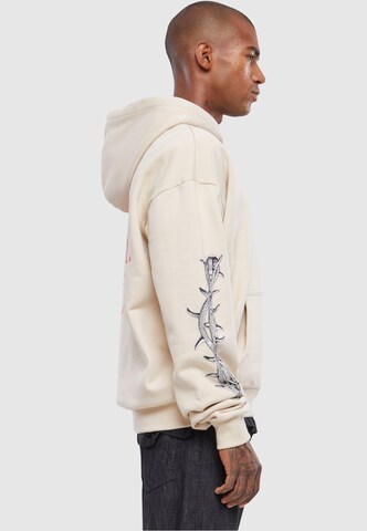 MT Upscale Sweatshirt 'God Loyalty Love' in Beige