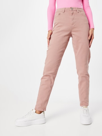 PIECES Tapered Jeans 'KESIA' in Pink: front