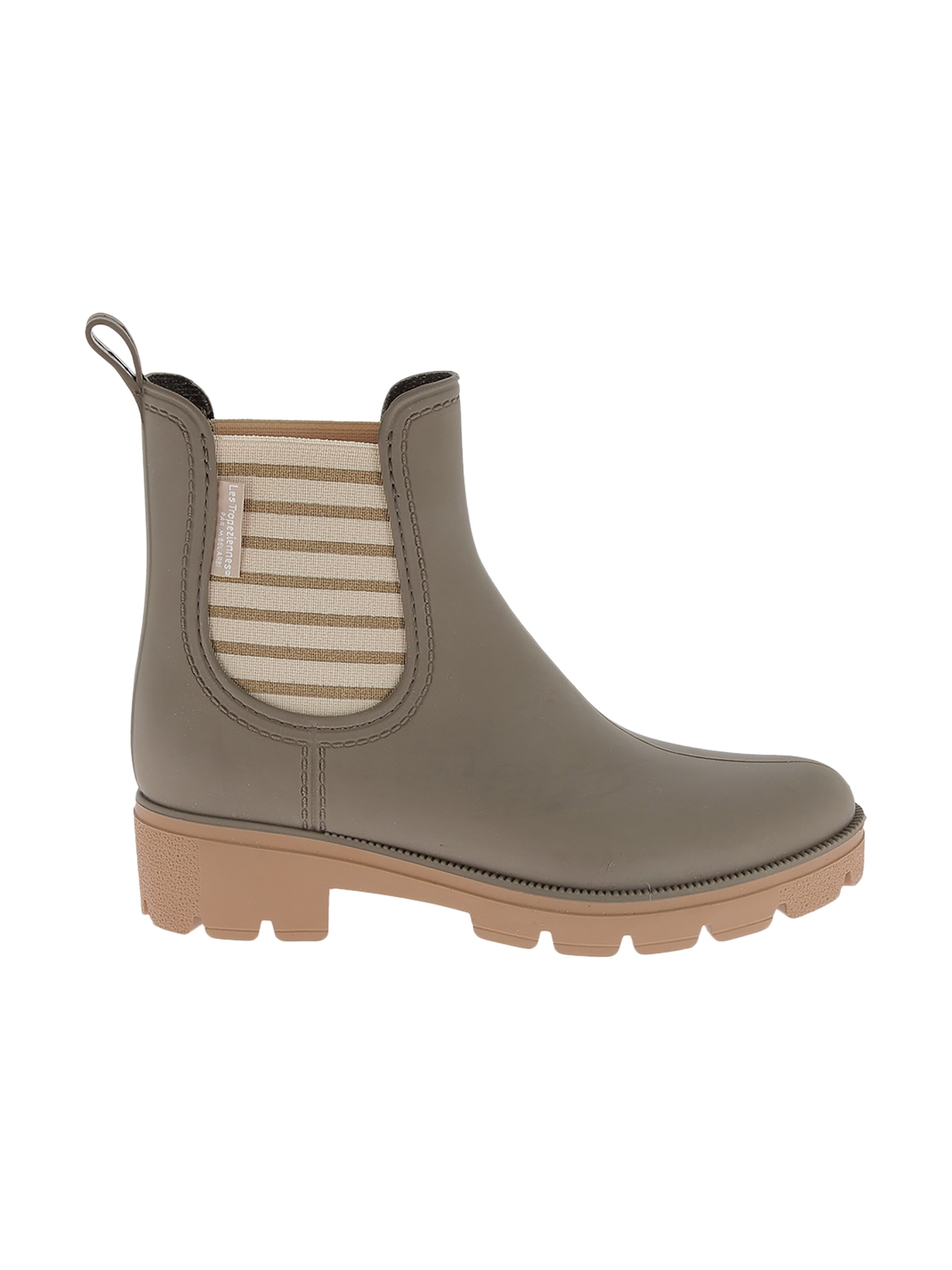 Bottines 'Noura-Stiefeletten zum Hineinschlüpfen von M. Berlarbi' Les Tropéziennes en marron : devant